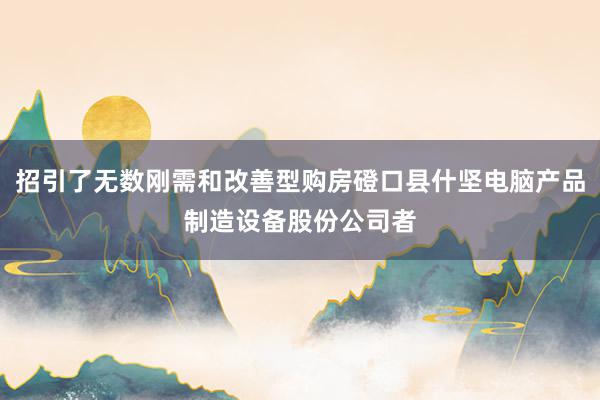招引了无数刚需和改善型购房磴口县什坚电脑产品制造设备股份公司者